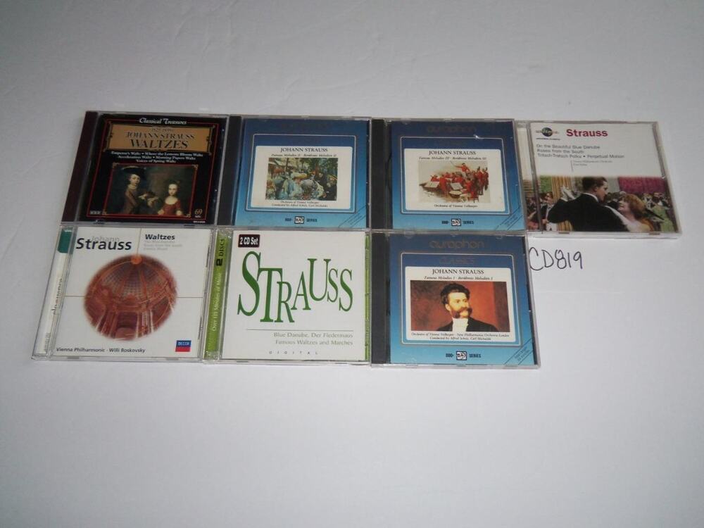 Strauss 7 CD Lot Piano Orchestra Symphony Concerto Collection -0618CD819